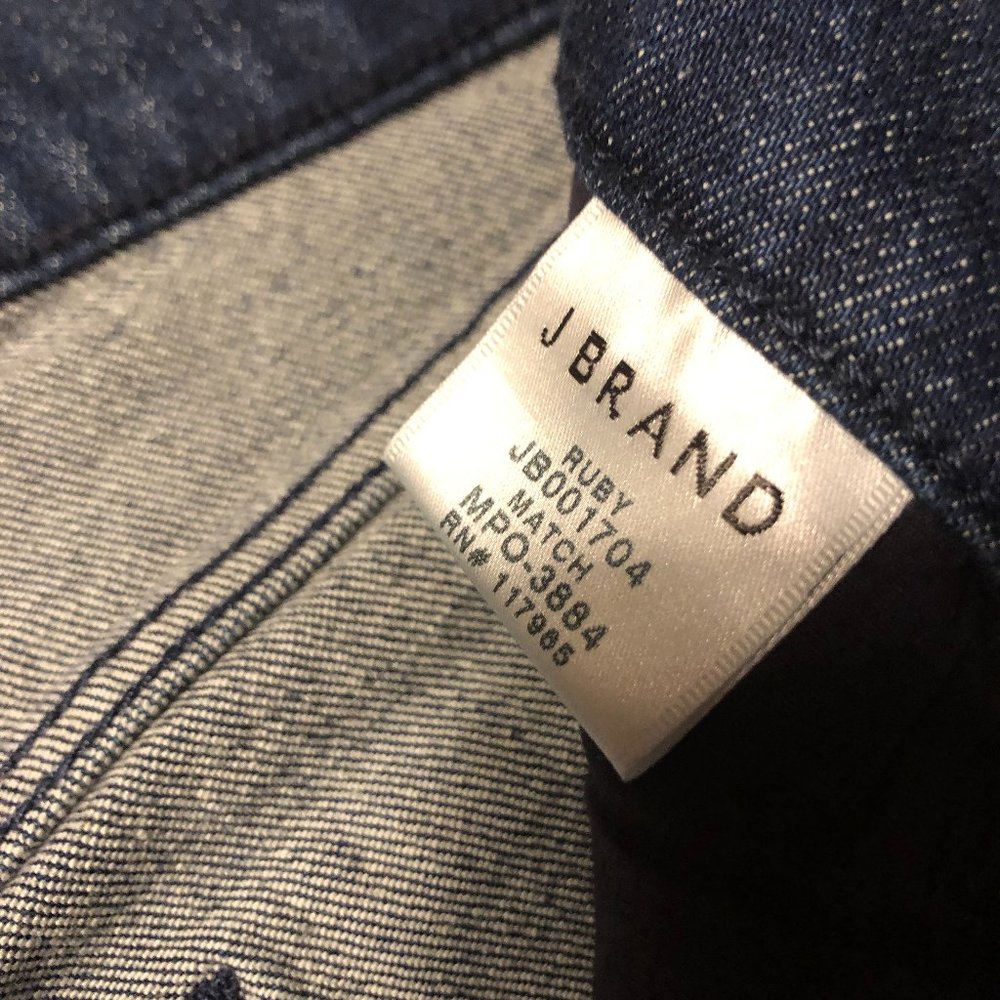 J Brand Bleach Dyed High Rise Skinny Stretch NWT - Picture 11 of 12